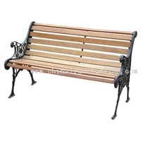 Wooden Park Bench			