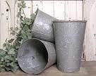 Metal Buckets Decor			