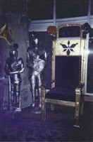 Tin knights between $75 & $100/day<br />
Twig tress rent for $30/day<br />
Banner rents for $25/day